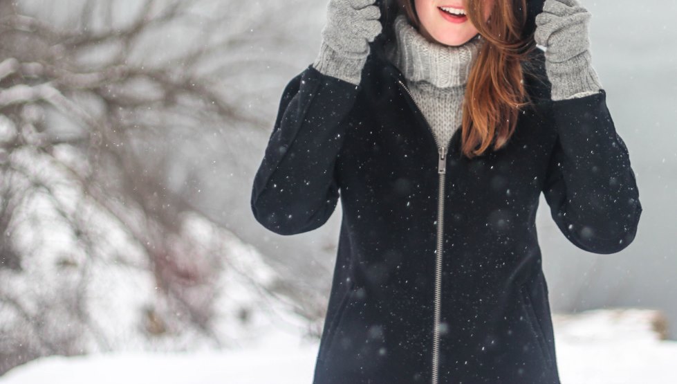 woman with winter cloth